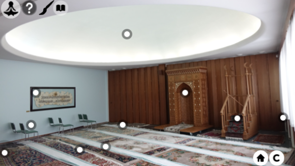 Interactive picture of a mosque